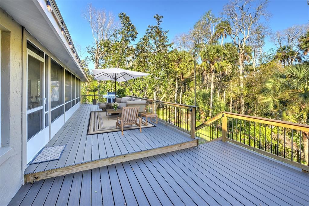 Composite Deck Perfect for Outdoor Entertaining Furniture Virtually Staged