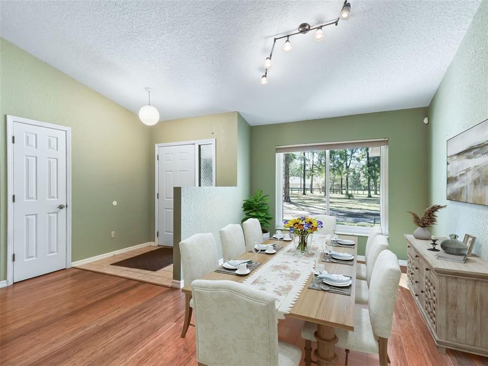 Virtually Staged Dining Space