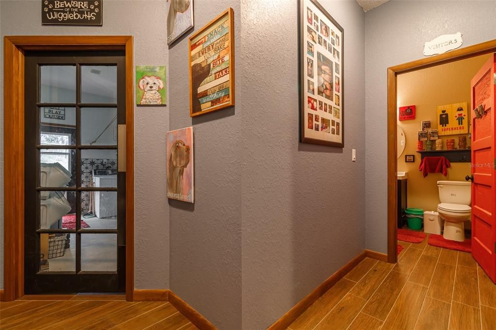 Laundry room dog area