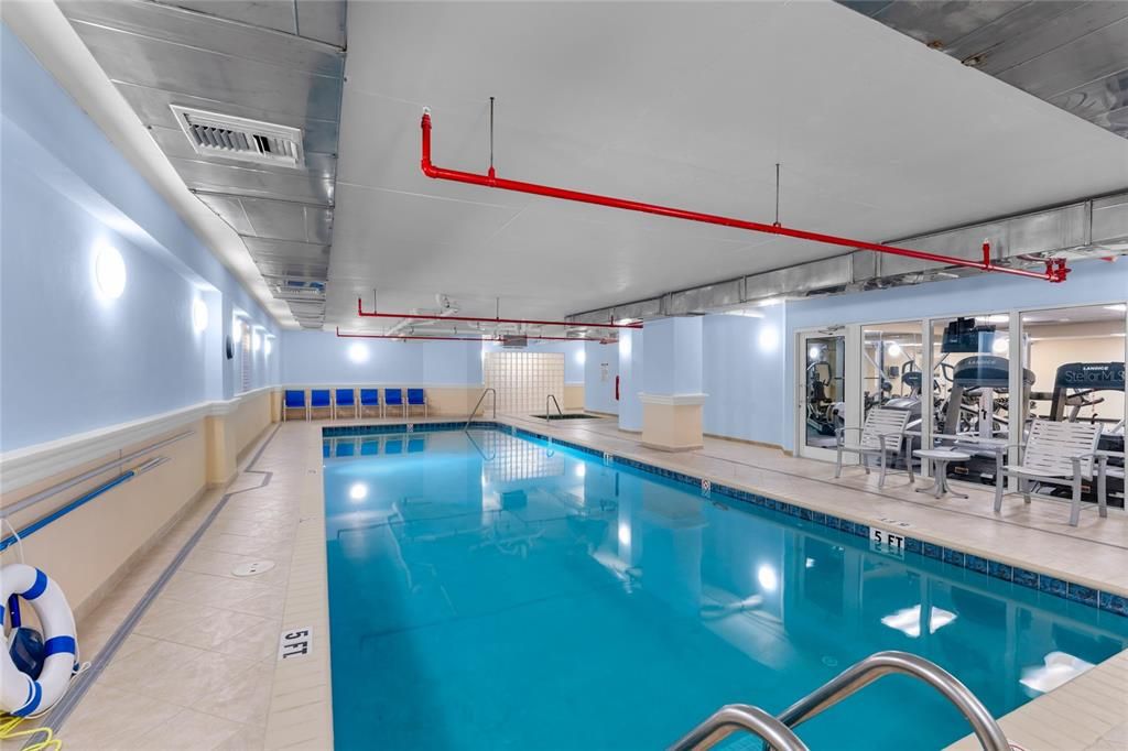 Heated indoor pool