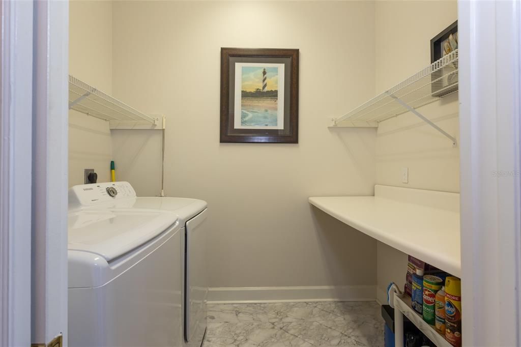 Laundry room with large folding area