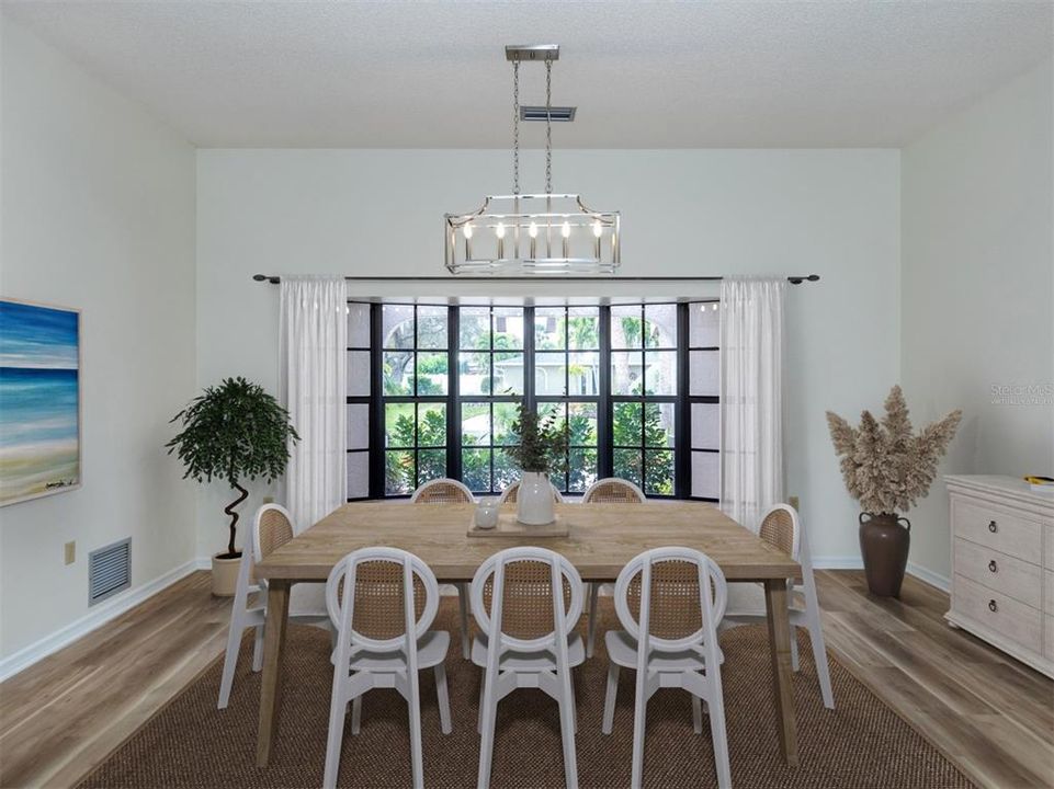 Virtually Staged Dining Room