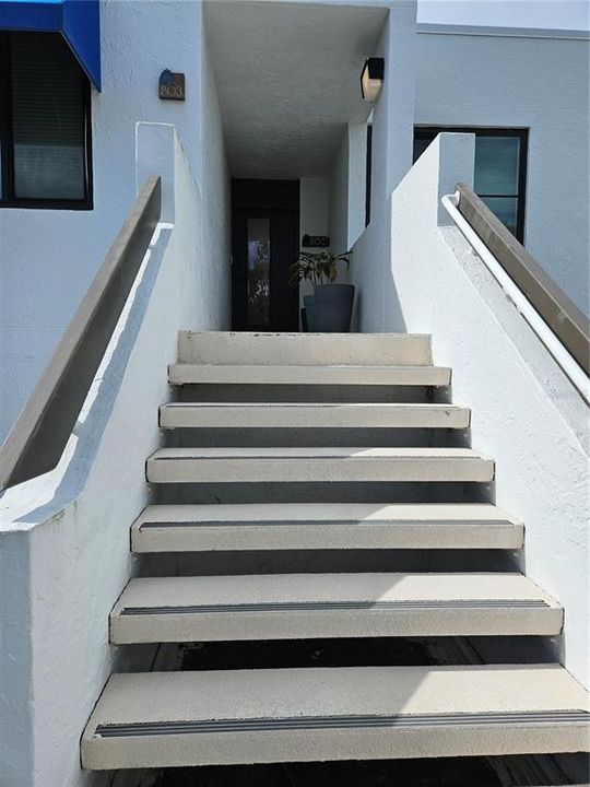Stairs leading to unit