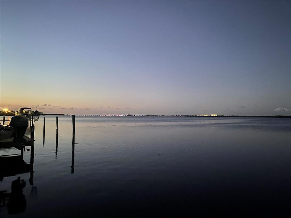 There are great views from the dock; you can even see the Skyway bridge (beyond the Manatee bridge)