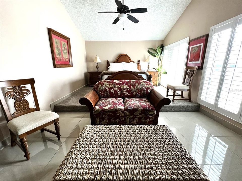 Bedroom with sitting area