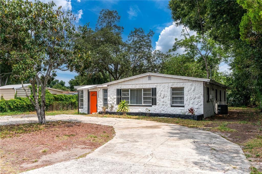 Front Exterior facing the street.