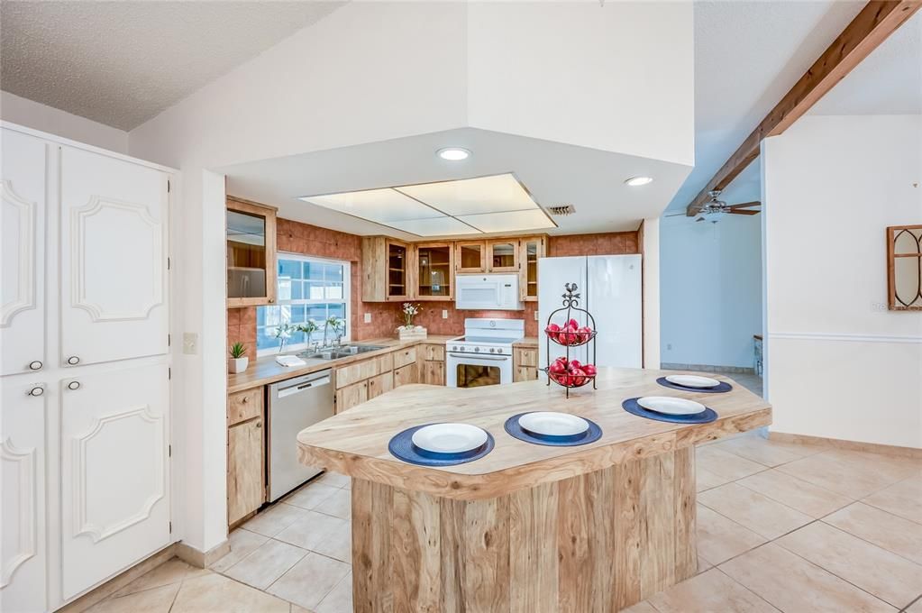 Open Concept Kitchen with large island