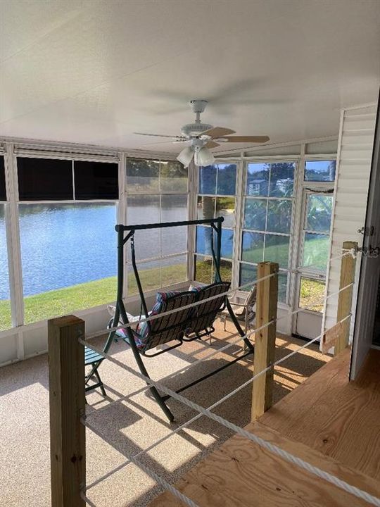 Screened Porch overlooking the water
