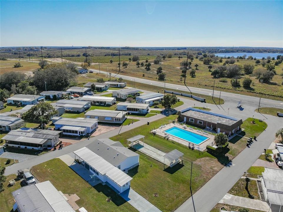 Aerial of home and  the amenities