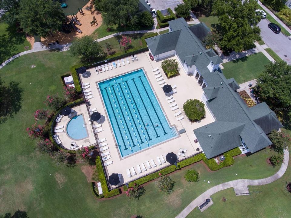 Enders Park pool area. One of three neighborhood pools