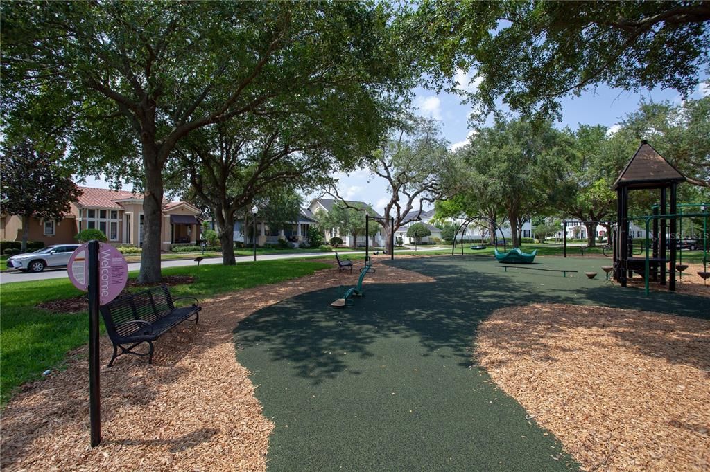 Enders Park playground area. One of three neighborhood playgrounds