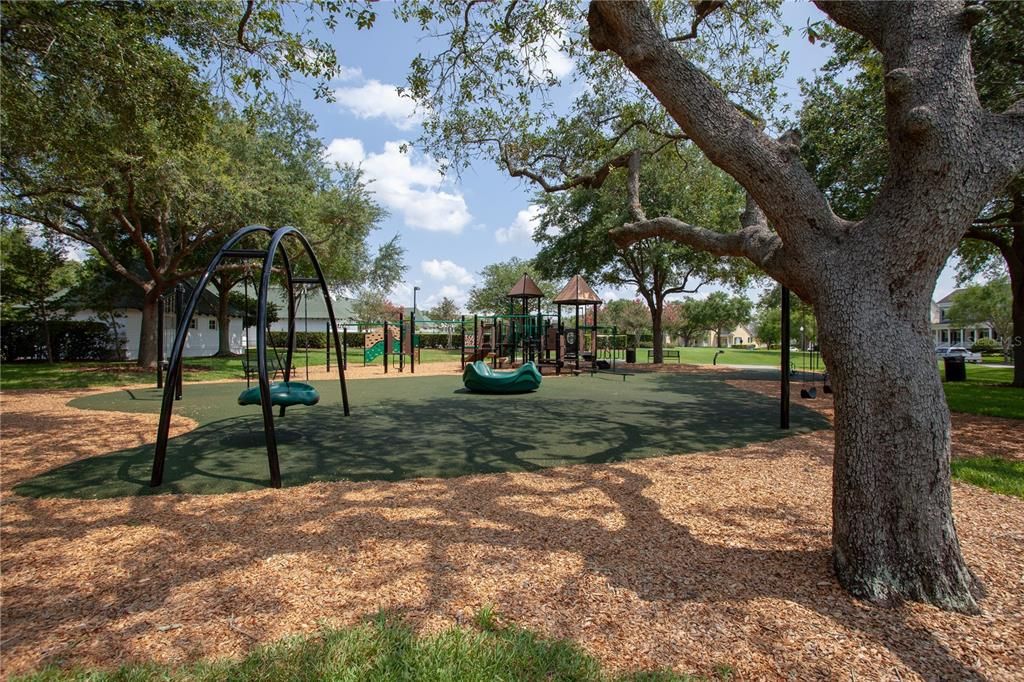 Enders Park playground area. One of three neighborhood playgrounds