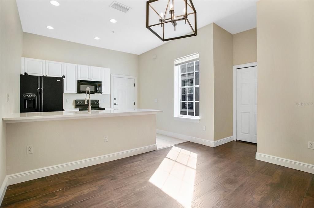 Garage apartment family room