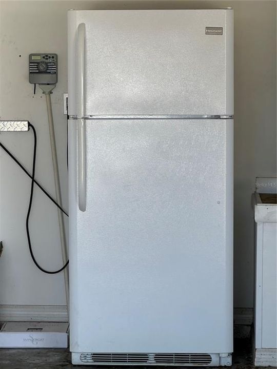 Refrigerator in Garage