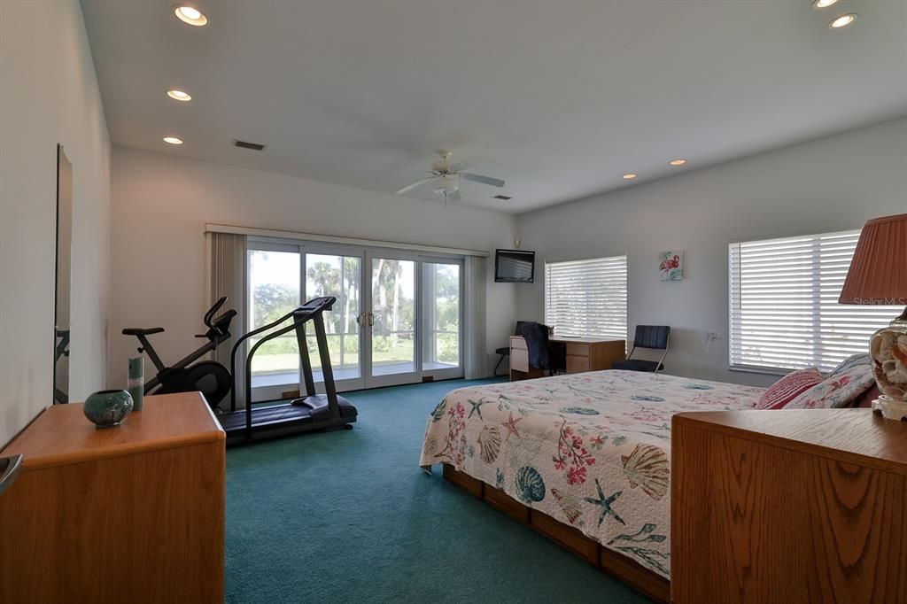 Spacious master with views of Intracoastal