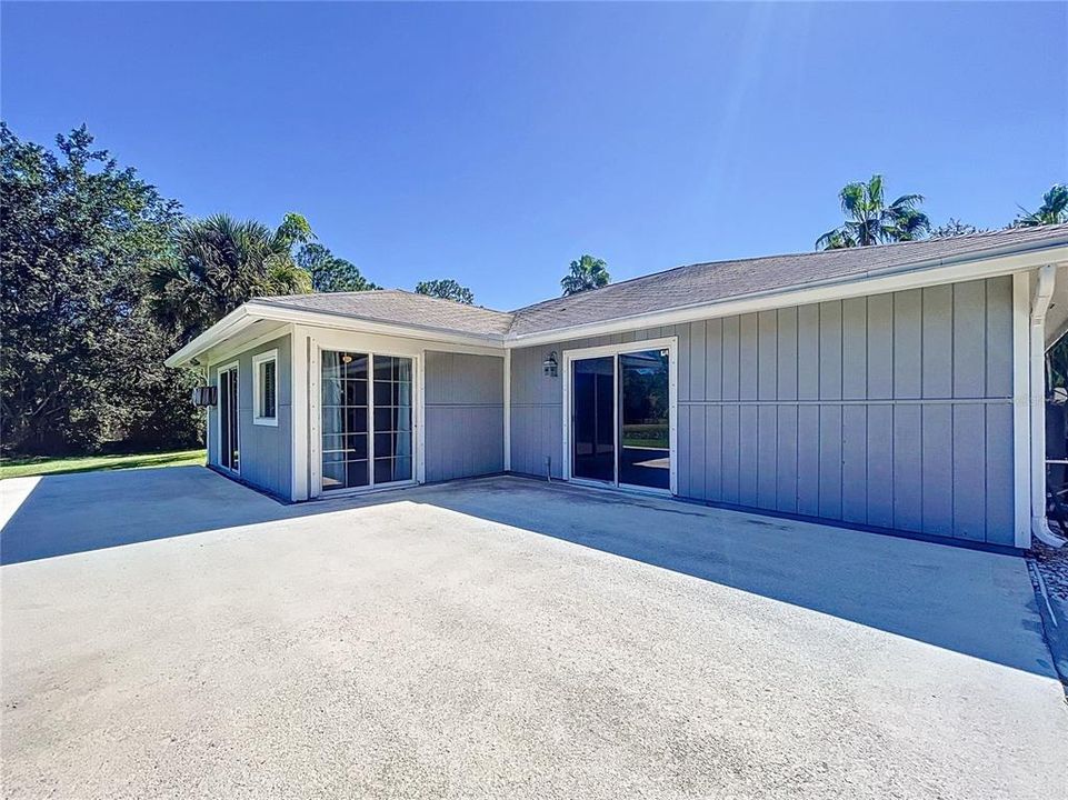 Lots of paved area for entertaining