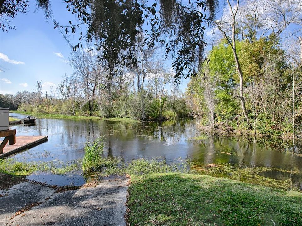 Canal goes to Lake Dora.