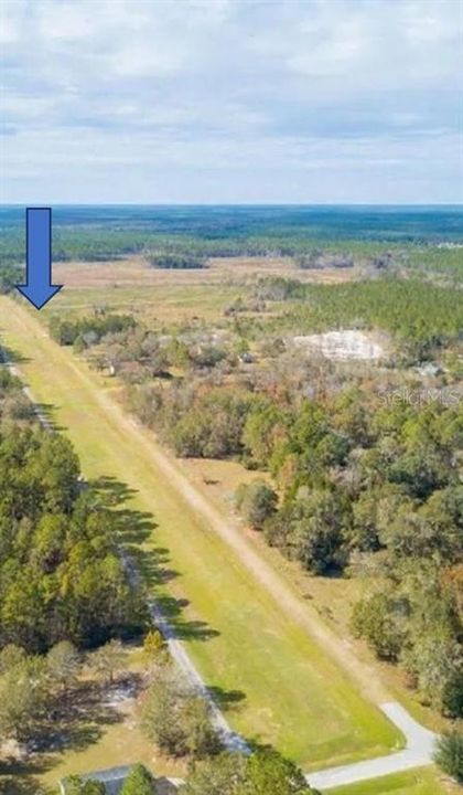 Parcel located on West End of airstrip