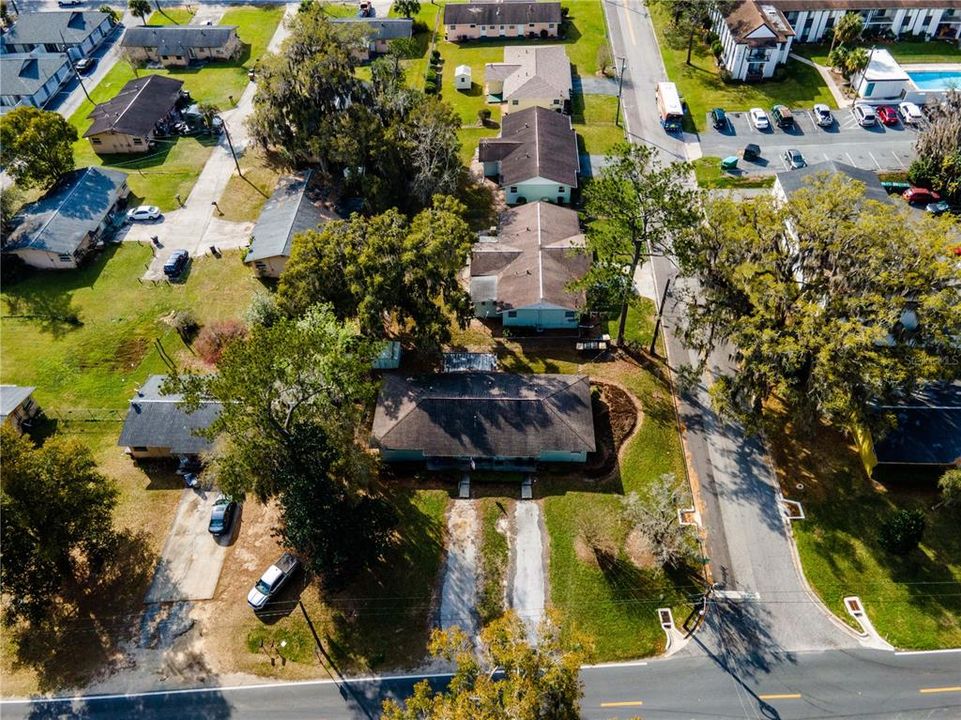 overhead view of the all 5 duplexes