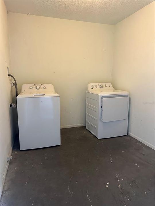 Laundry and storage room