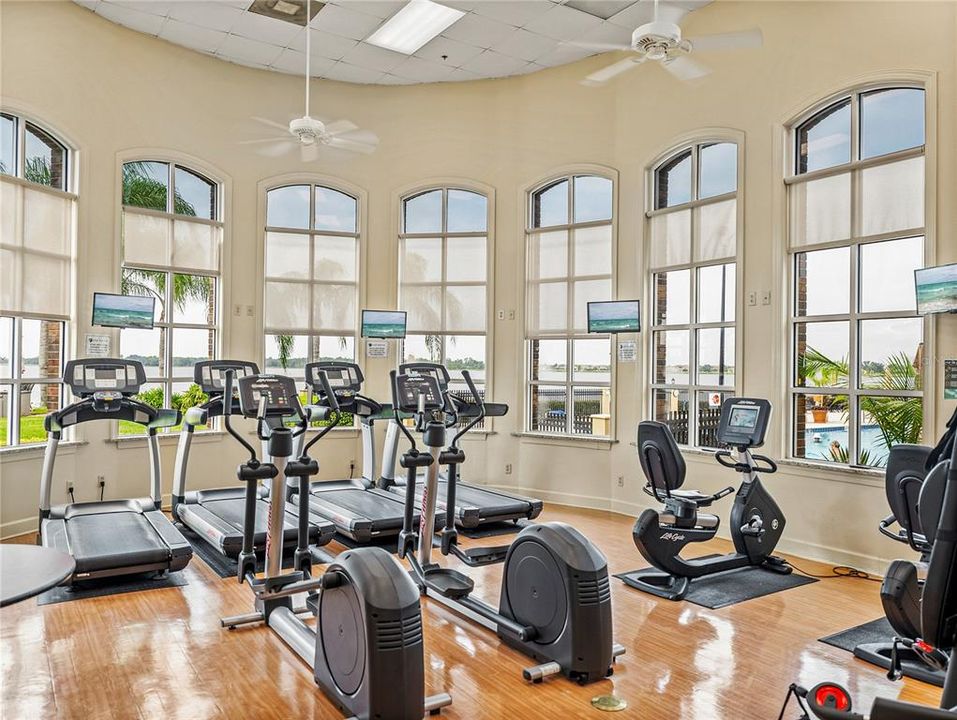 Clubhouse fitness room
