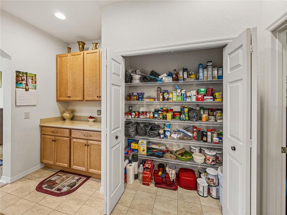 Expansive kitchen pantry