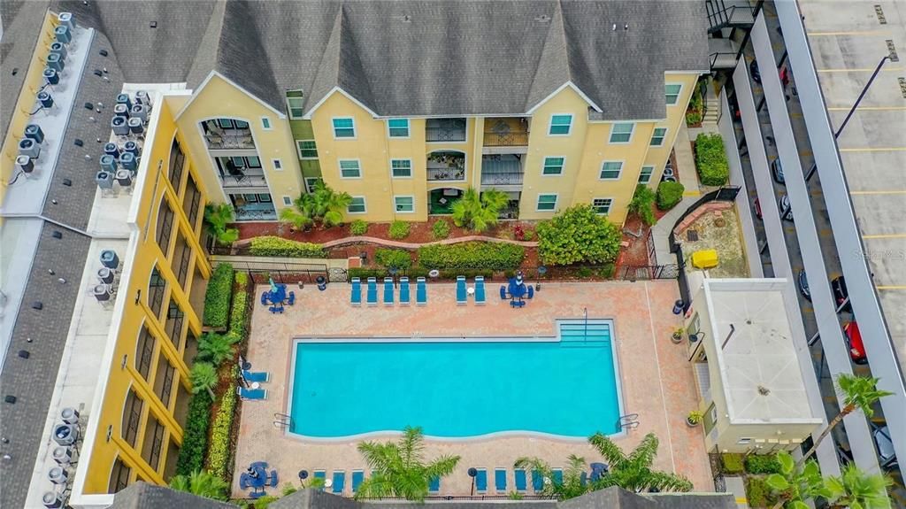 center courtyard pool