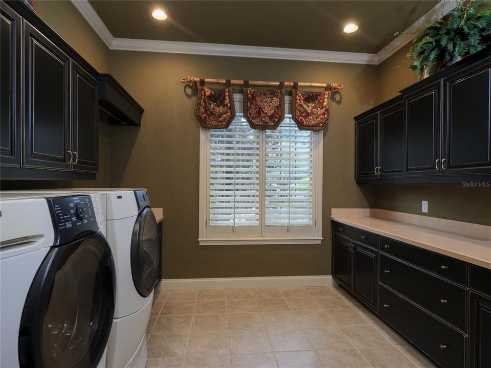 LARGE LAUNDRY WITH AN ABUNDANCE OF CABINETS
