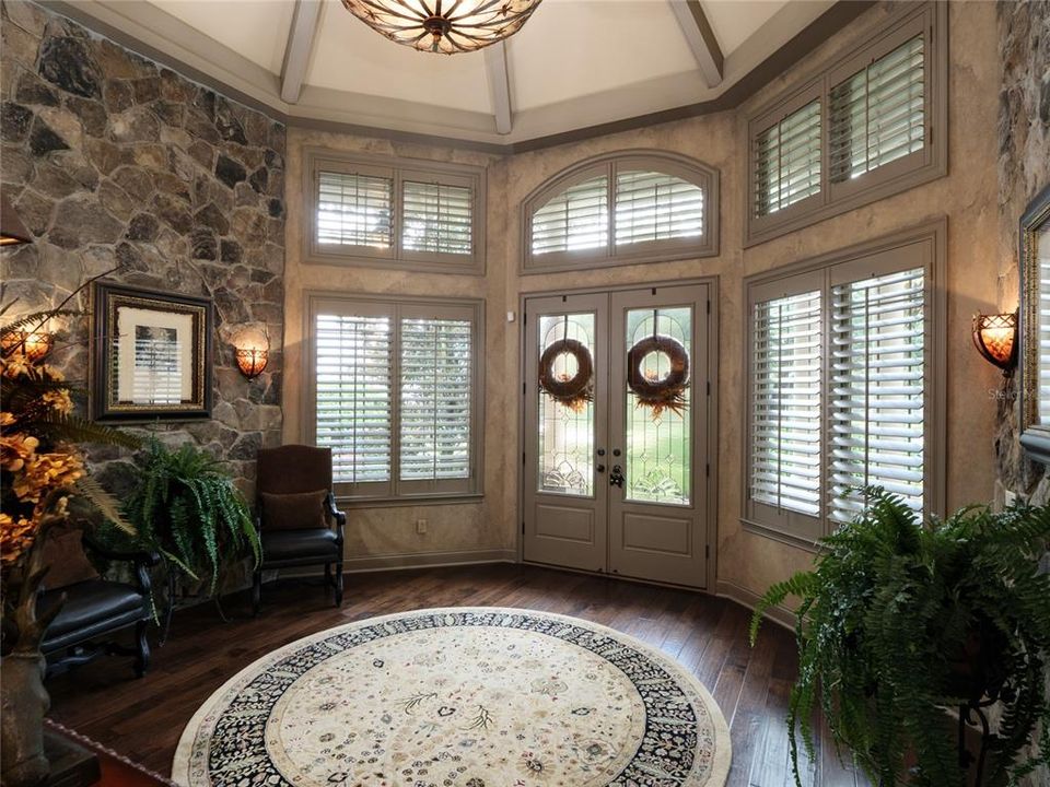 STUNNING FOYER SETS THE TONE FOR QUALITY