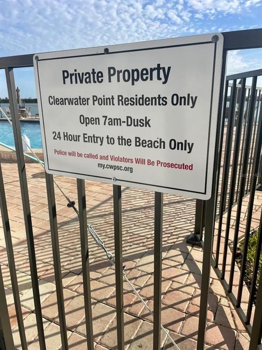 Private for residents only.