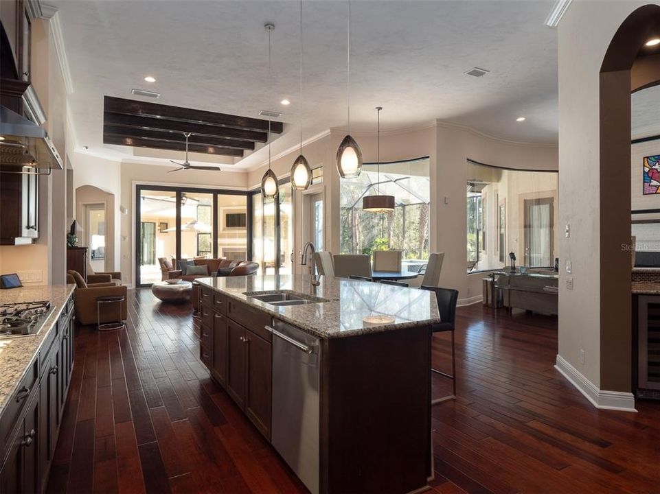 ANOTHER VIEW OF KITCHEN LOOKING TOWARDS SECOND LIVING AREA