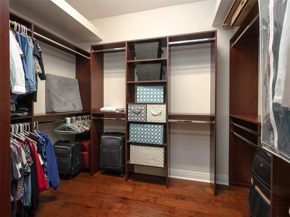 ONE OF TWO VERY LARGE WALK IN CLOSETS IN OWNER'S SUITE