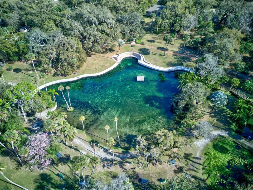 A Private Natural Spring is one of the many amenities you'll enjoy when you live in The Springs community