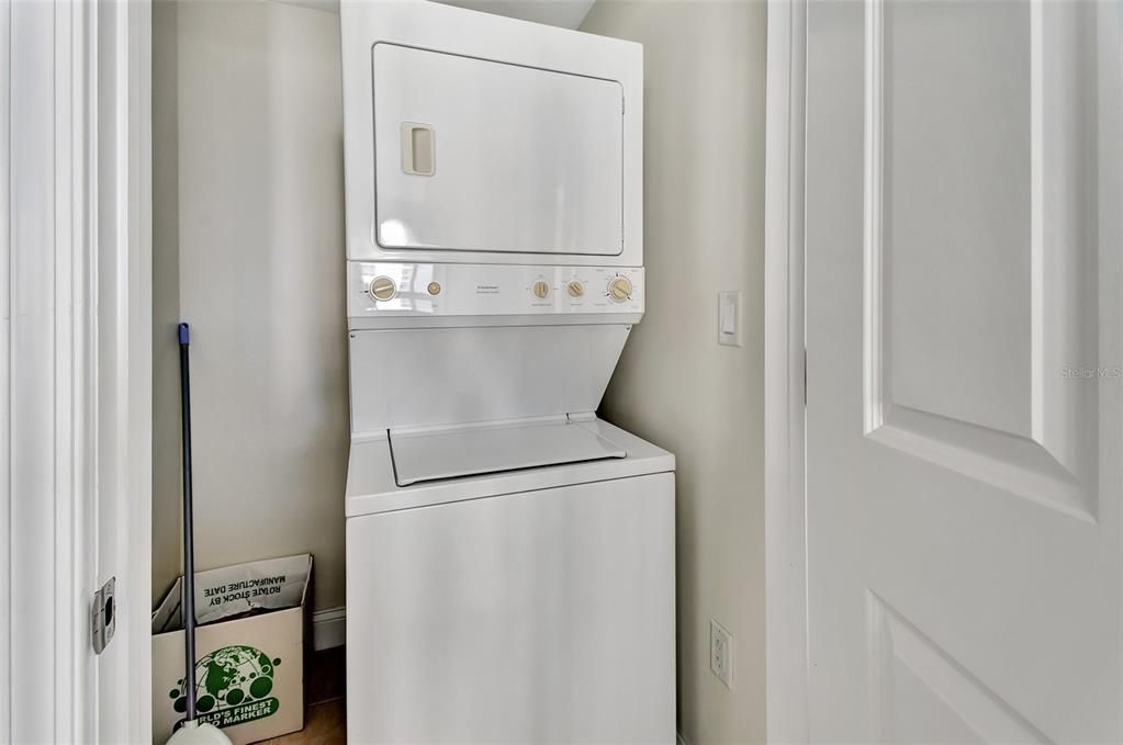 Laundry closet in Kitchen