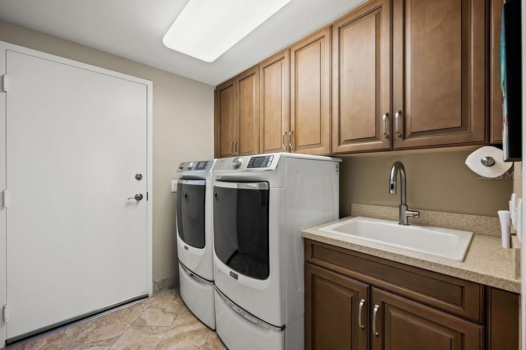 Laundry Room with new washer and Dryer