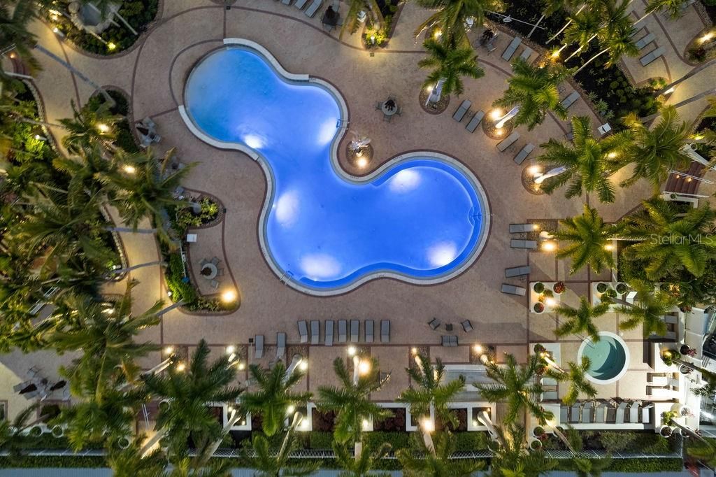 Pool from above