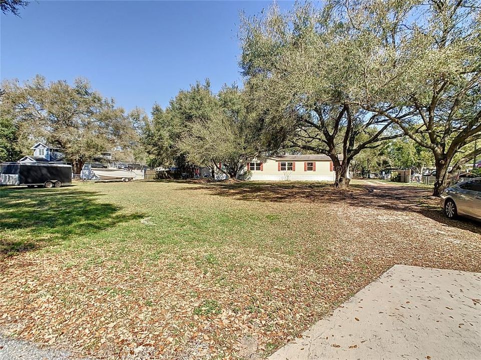 large front yard .94 of an acre