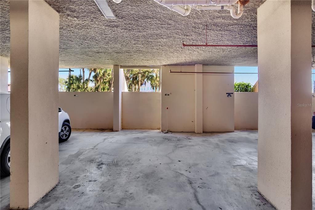 Parking Garage with dedicated parking spot