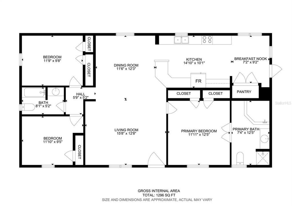 Activo con contrato: $284,900 (3 camas, 2 baños, 1296 Pies cuadrados)