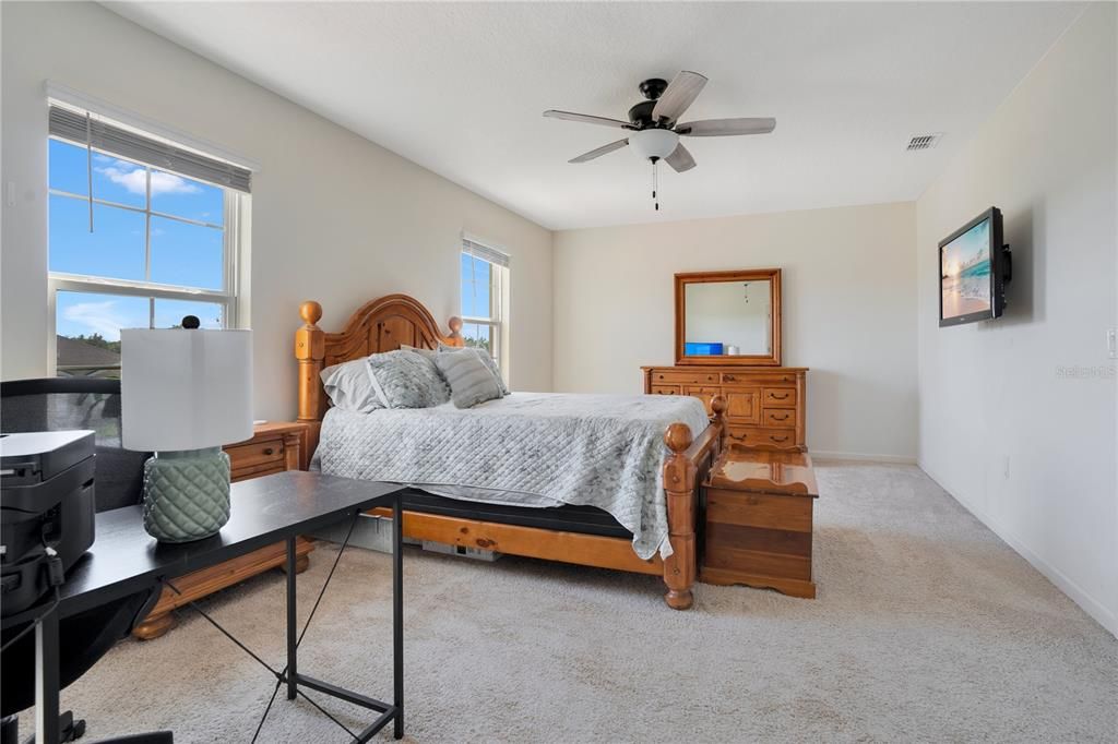 Large Primary Bedroom with Walk-In Closet