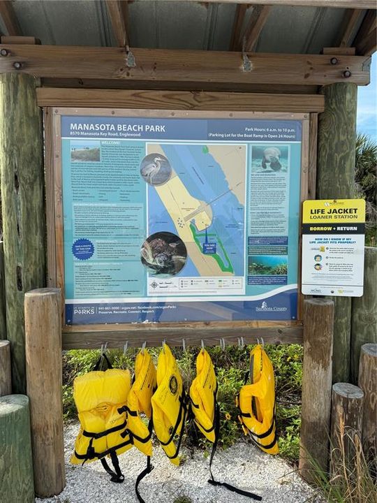 Manasota Beach Park Shares Life Jackets