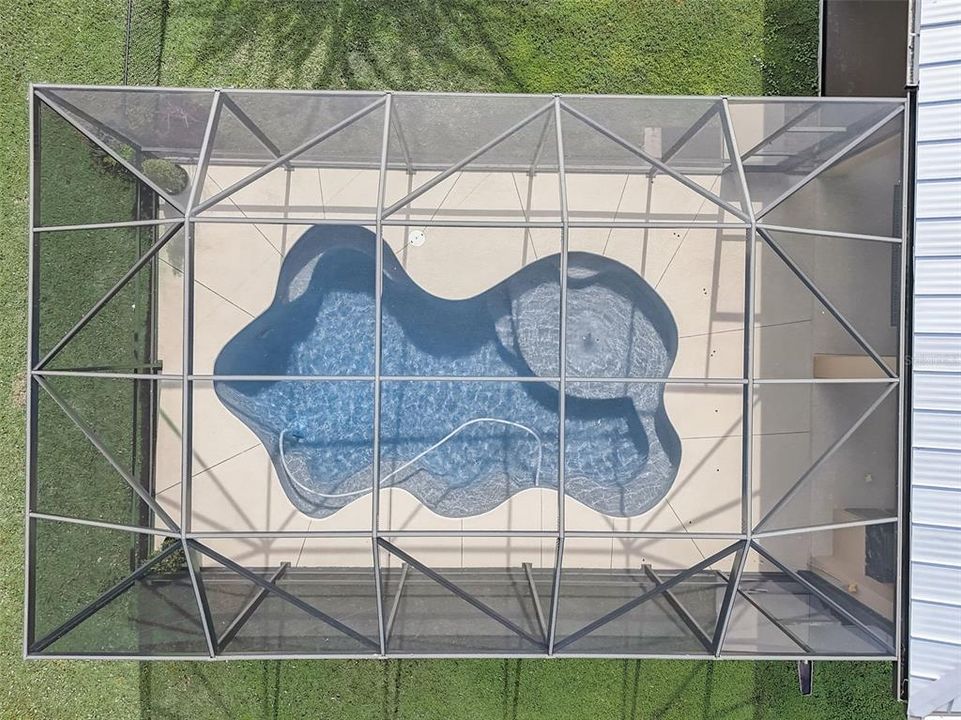 Eagle view of the pool