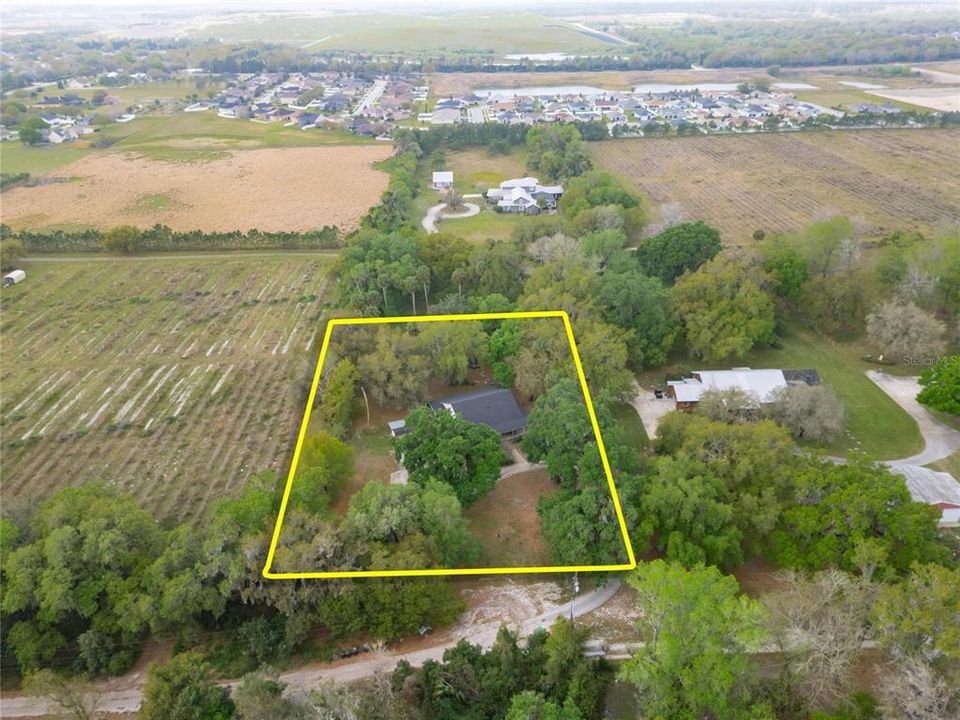 Aerial/Outlined Property Line