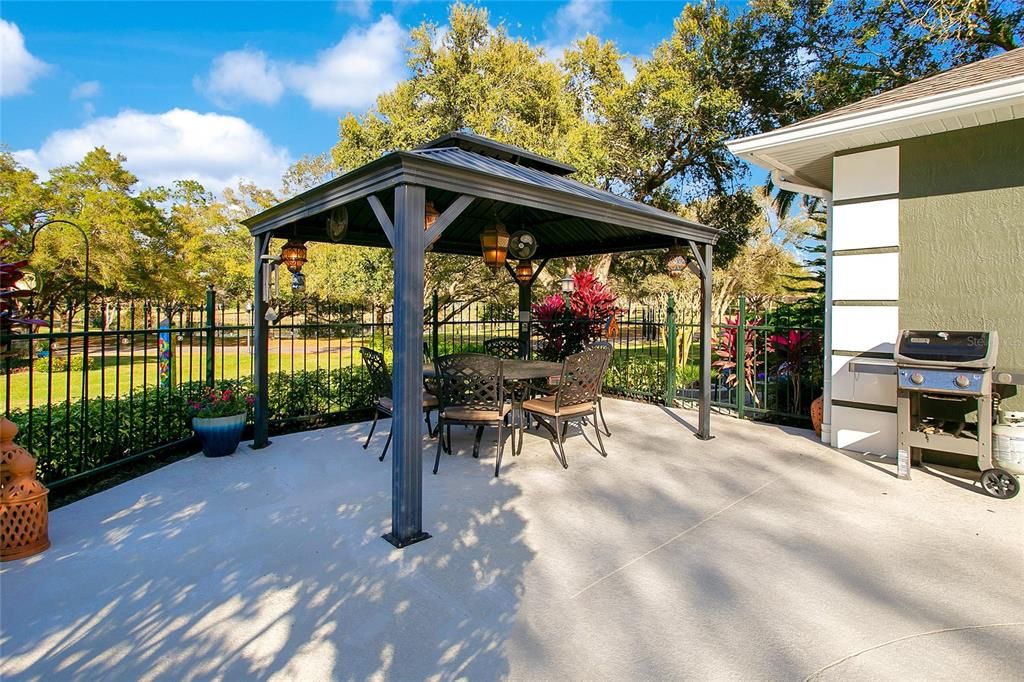 Gazebo with Room for Grilling