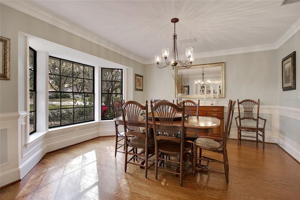 Dining Room with Bay Window