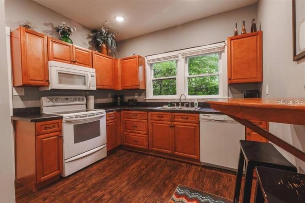 Apt 2 renovated kitchen with eating space