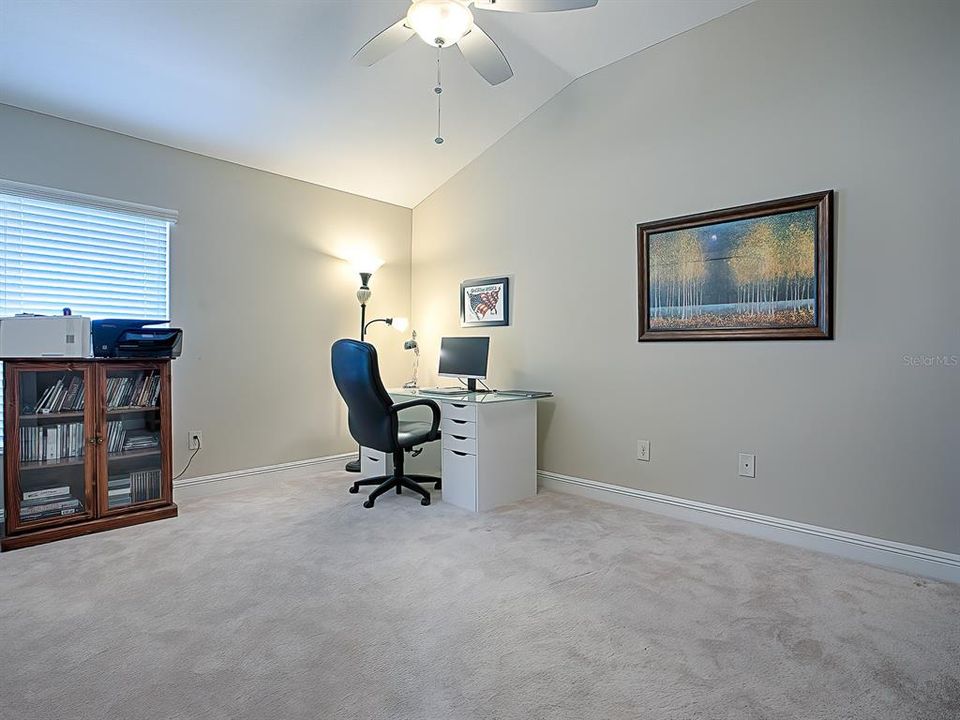 Bedroom 3 is very spacious with soaring ceilings