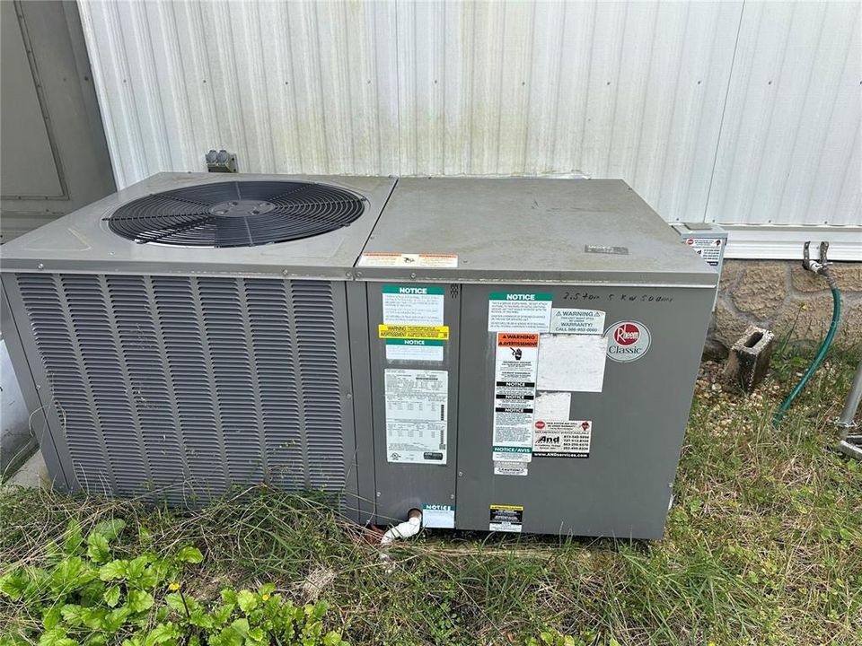 AC unit was replaced in 2019