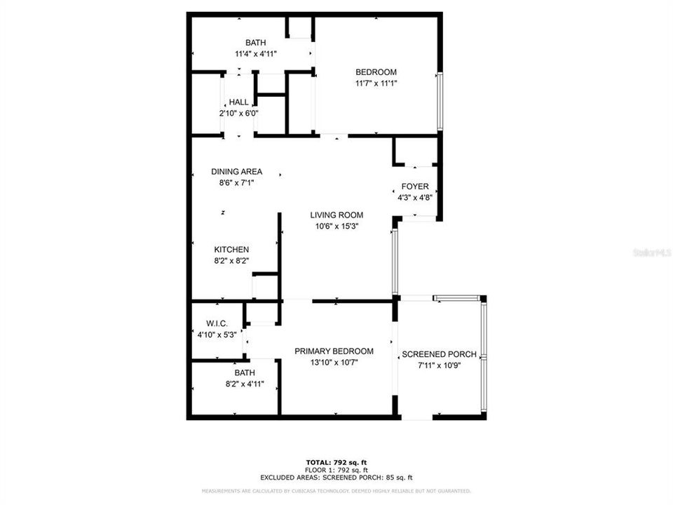 Active With Contract: $149,900 (2 beds, 2 baths, 833 Square Feet)