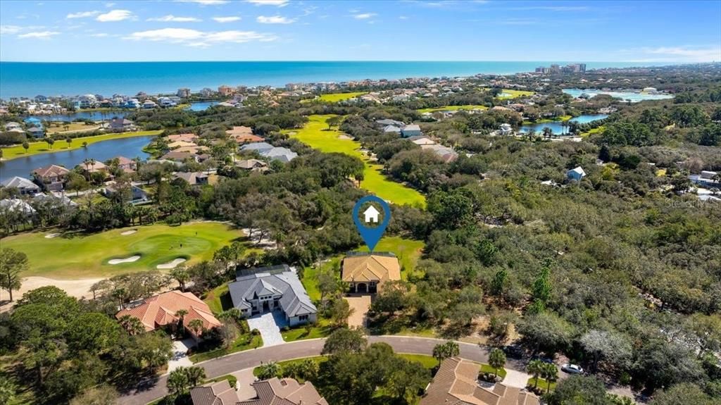 Just a golf cart ride to that beautiful ocean...with deeded access to beach.  Look at that awesome golf course
